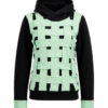 Mint Green Woven Cotton Hoodie