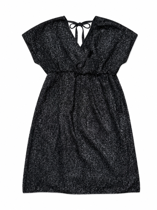 Black Shimmer Mini Dress