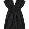Black Shimmer Mini Dress