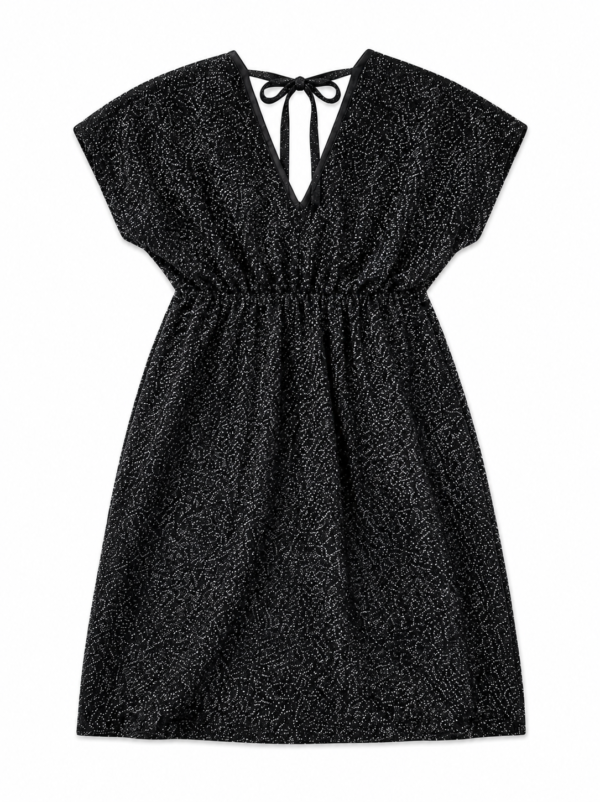 Black Shimmer Mini Dress