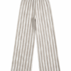 Striped Wide-Leg Blend Trousers