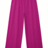 Cotton Wide Leg Purple Lounge Pants