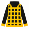 Black & Yellow Grid Pattern Hoodie
