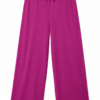Cotton Wide Leg Purple Lounge Pants