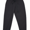 Relaxed Fit Black Paperbag Trousers